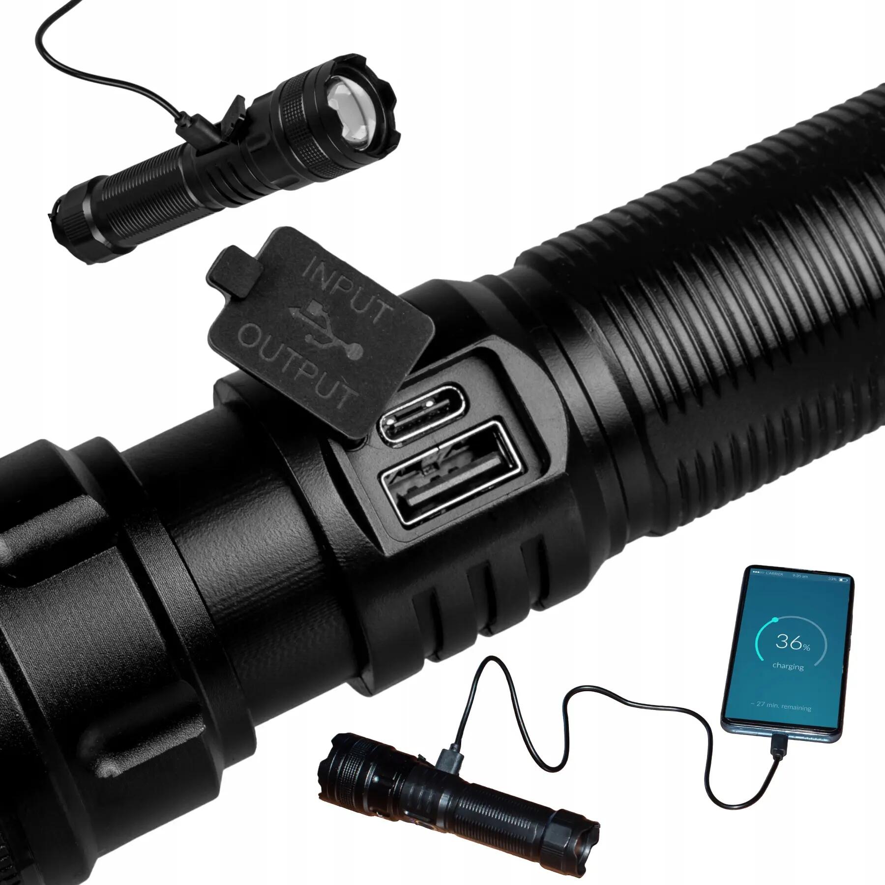 Lampe rechargeable Vayox VA0179, 600lm, ZOOM, Powerbank 9/15