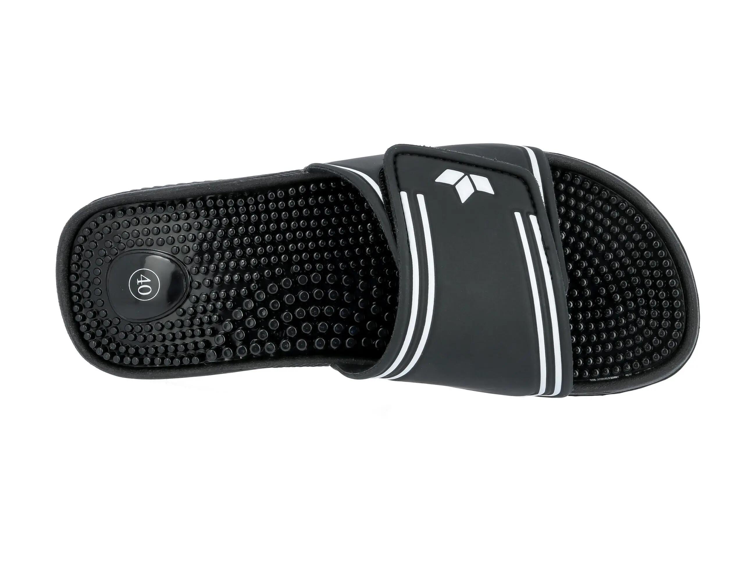 Sandale de bain LICO Pool homme noire synthétique velcro caoutchouc 5/6