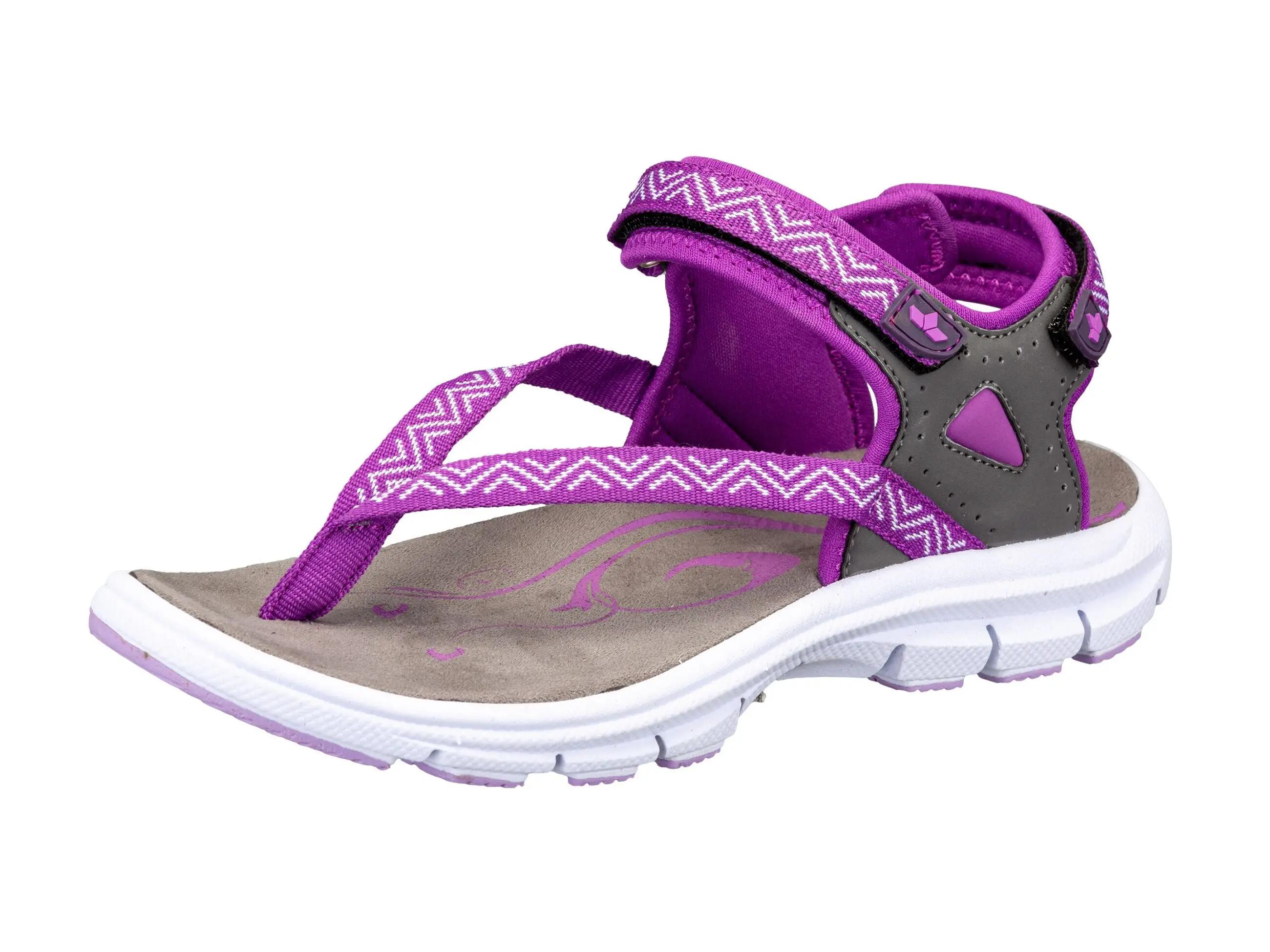 Damensandale LICO Lagos V Nylon Violett Klettverschluss EVA 1/6