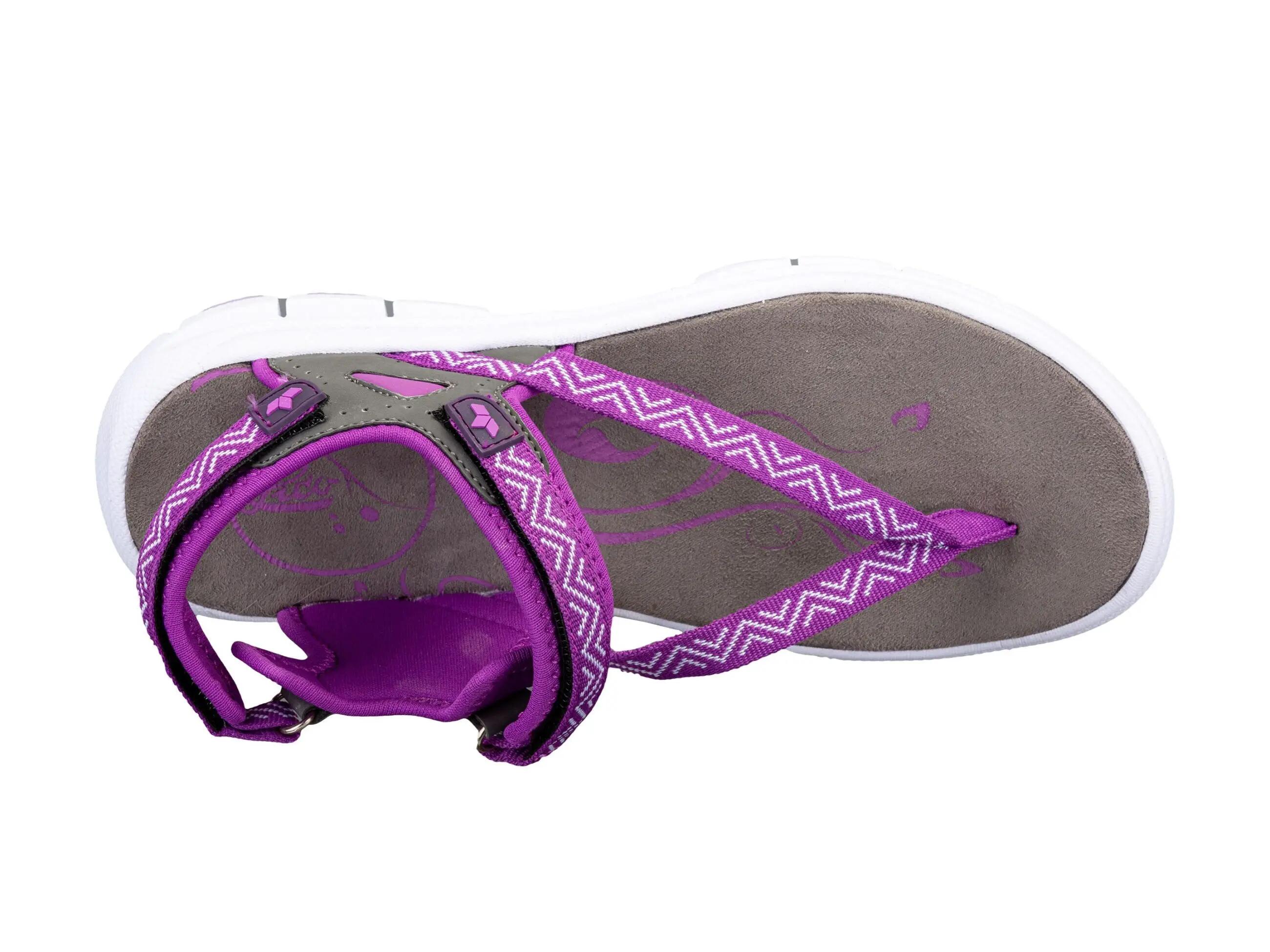 Damensandale LICO Lagos V Nylon Violett Klettverschluss EVA 5/6