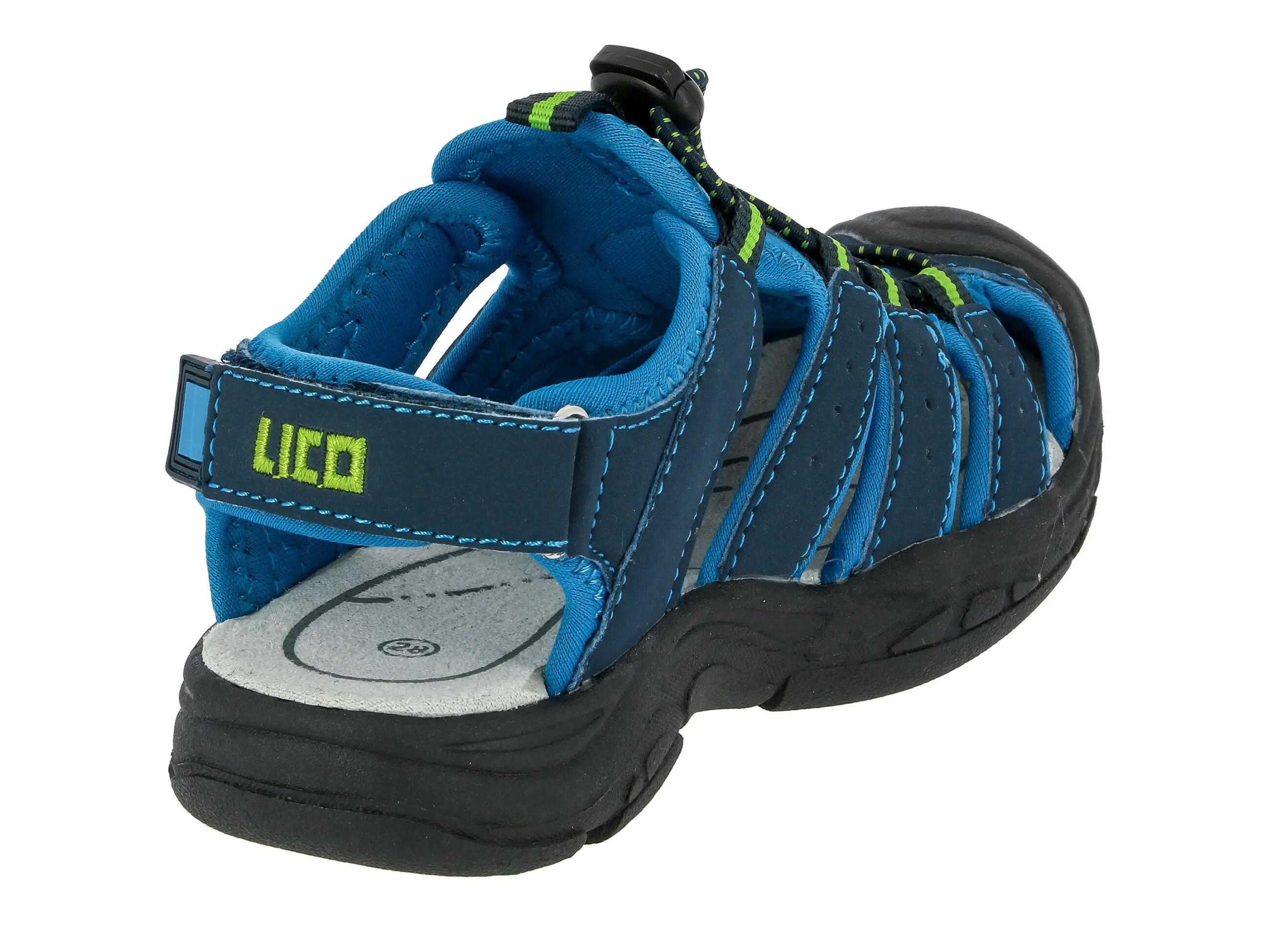 Chaussure randonnée LICO Nimbo garçon synthétique laçage rapide Bleu 4/6