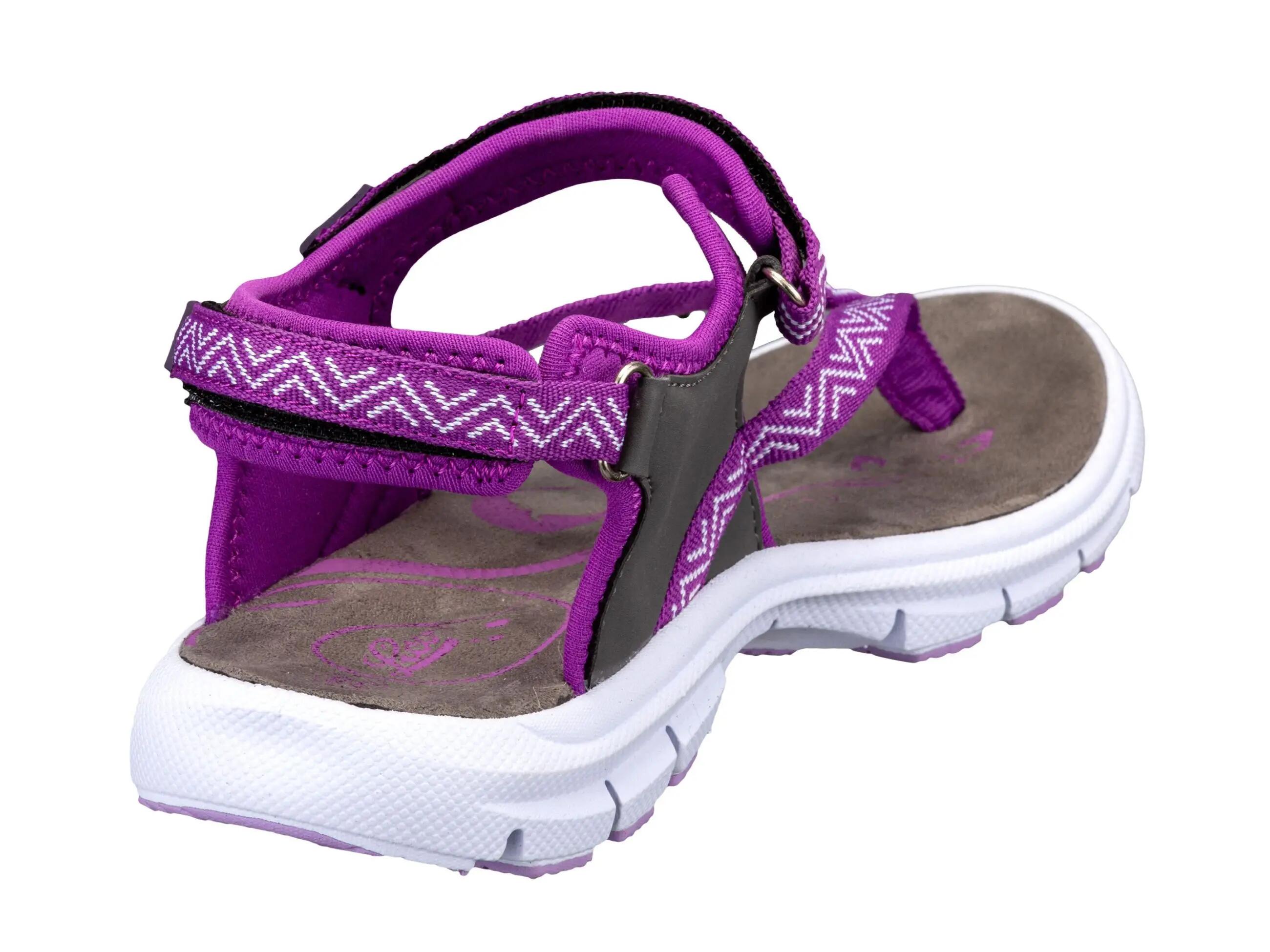 Damensandale LICO Lagos V Nylon Violett Klettverschluss EVA 4/6