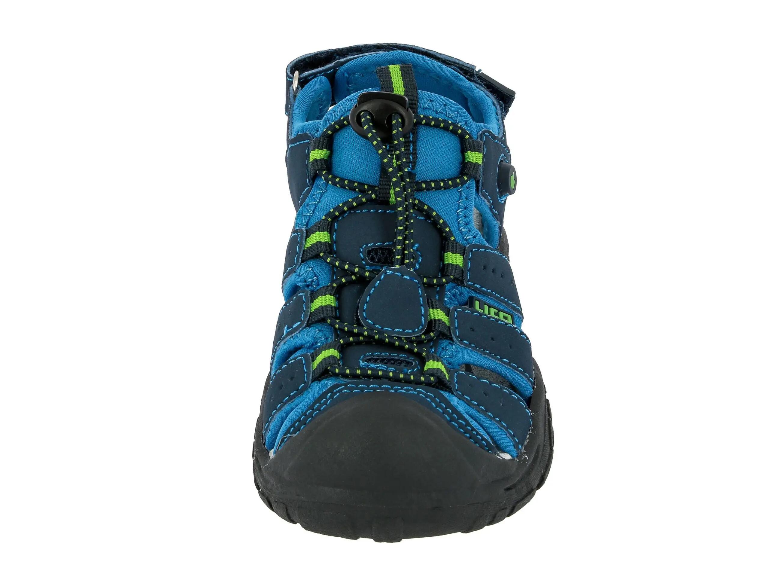Chaussure randonnée LICO Nimbo garçon synthétique laçage rapide Bleu 3/6