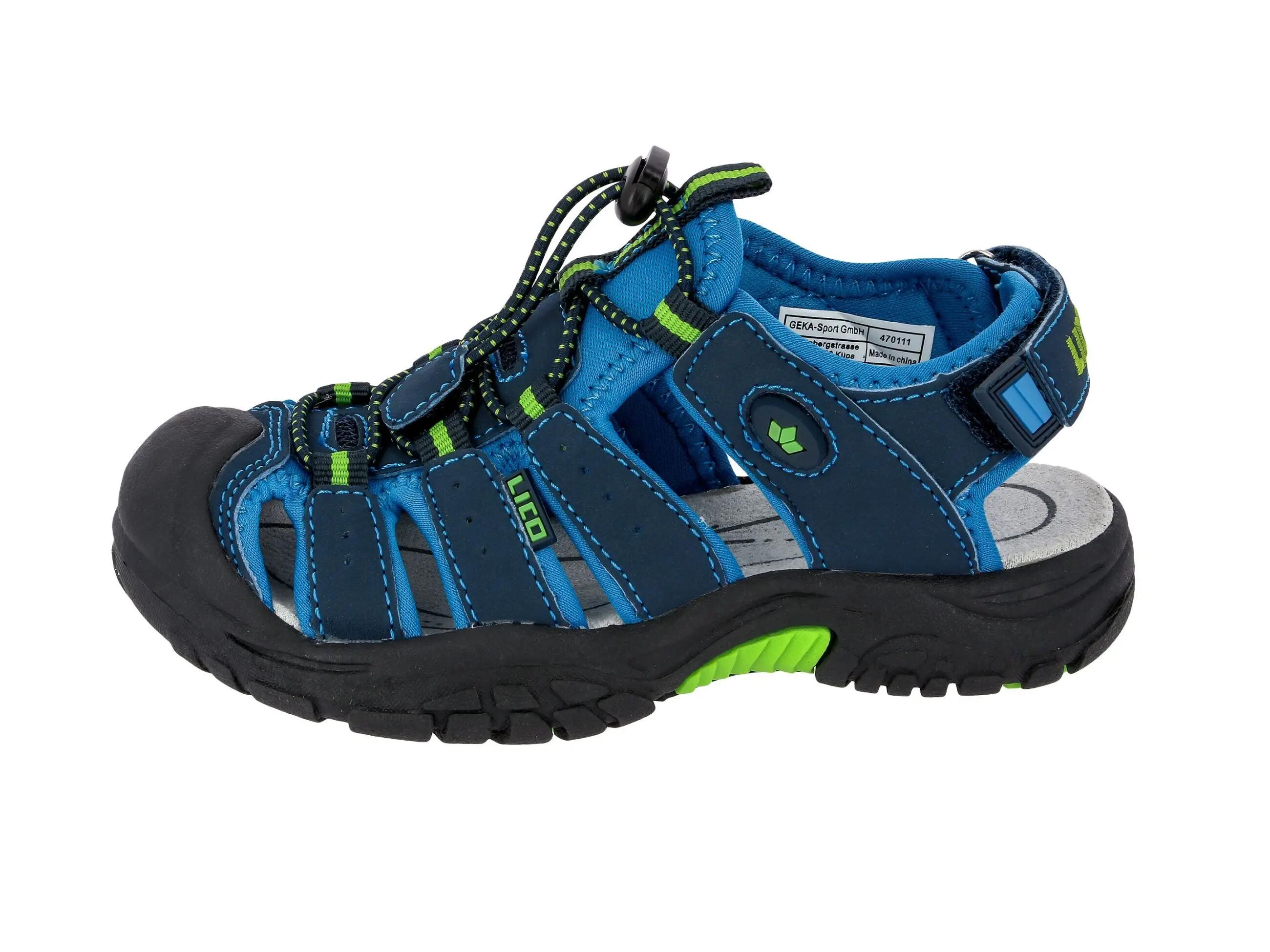 Chaussure randonnée LICO Nimbo garçon synthétique laçage rapide Bleu 2/6
