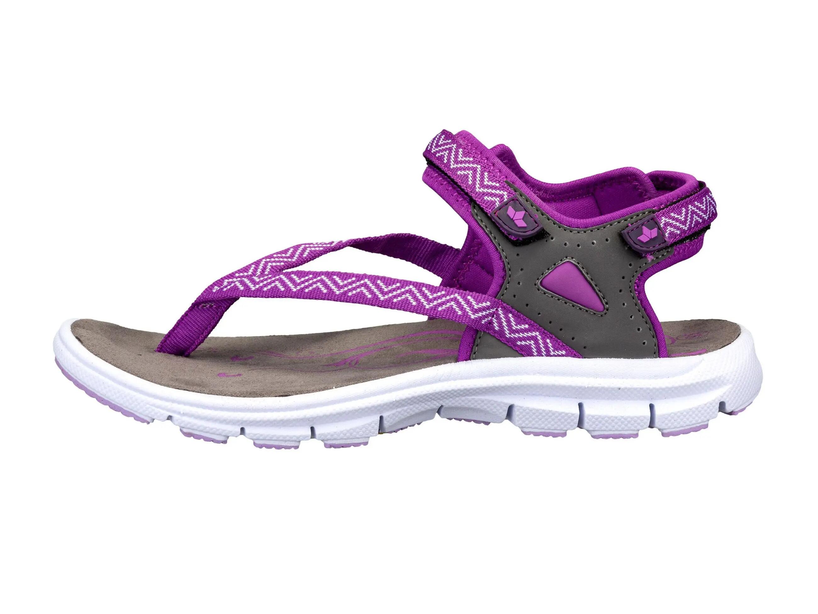 Damensandale LICO Lagos V Nylon Violett Klettverschluss EVA 2/6