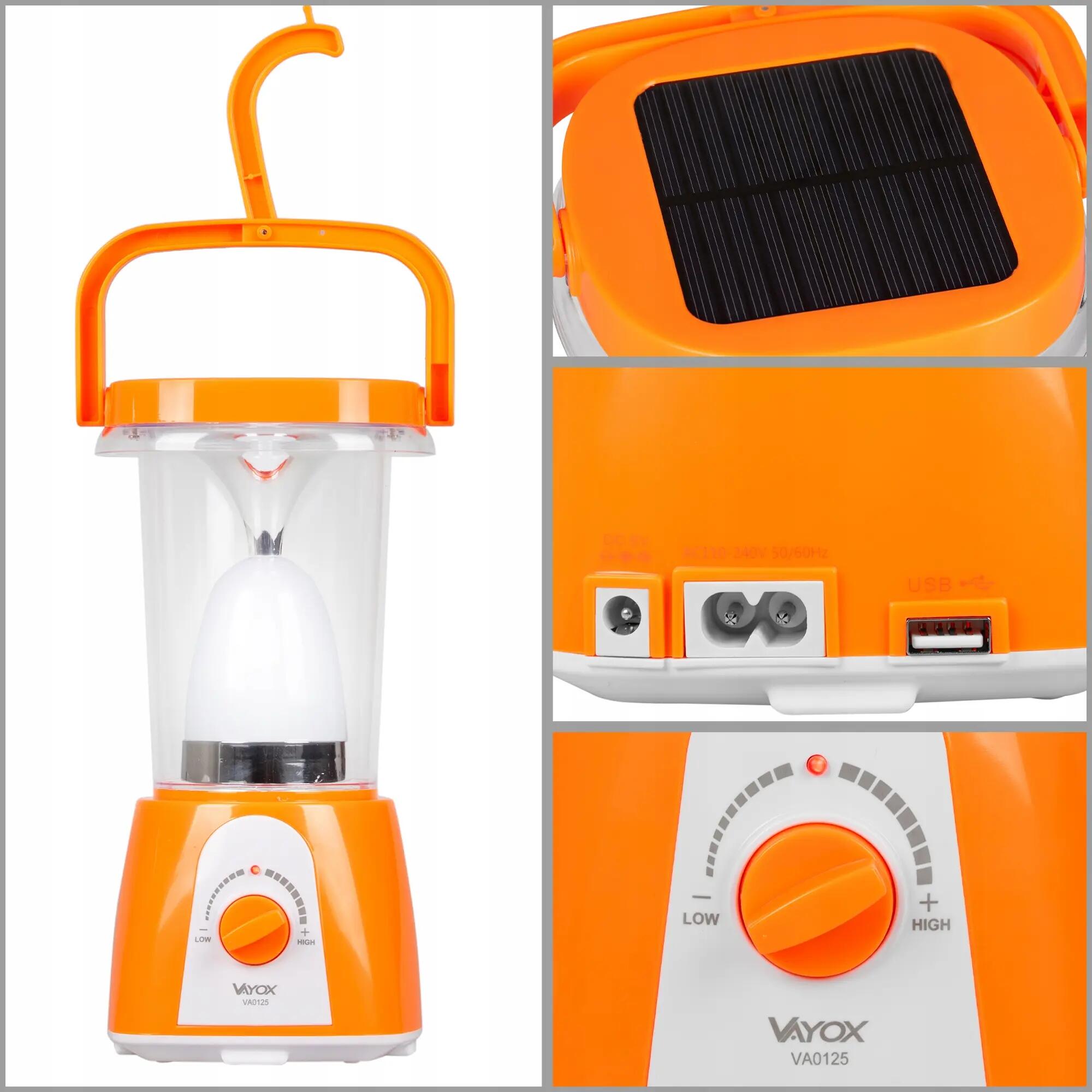 Lanterna de camping VA0125 cu powerbank solar 6/15