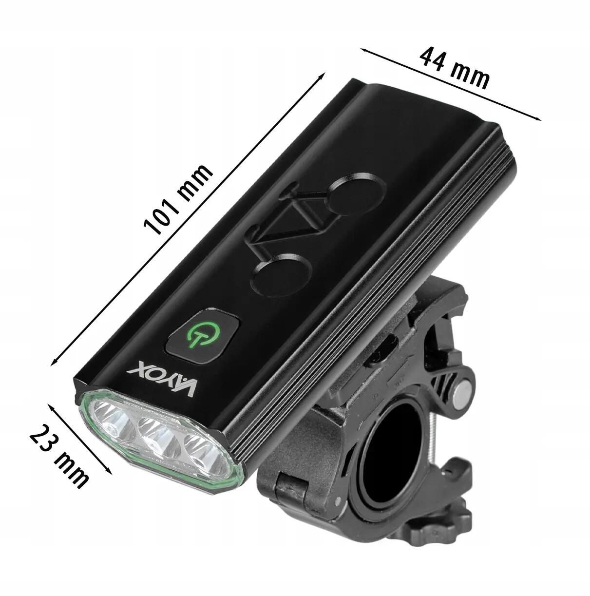 Kerékpár első lámpa Vayox VA0112 980lm akkumulátor powerbank 14/16