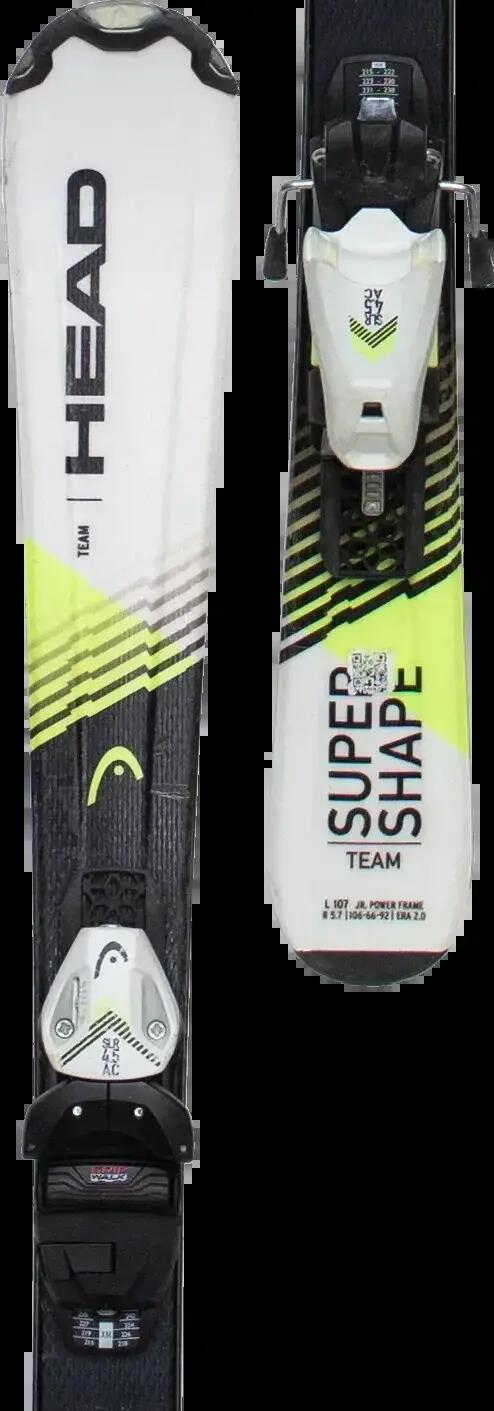 Használt gyereksíléc kötéssel - Head Supershape Team 117cm 3/5