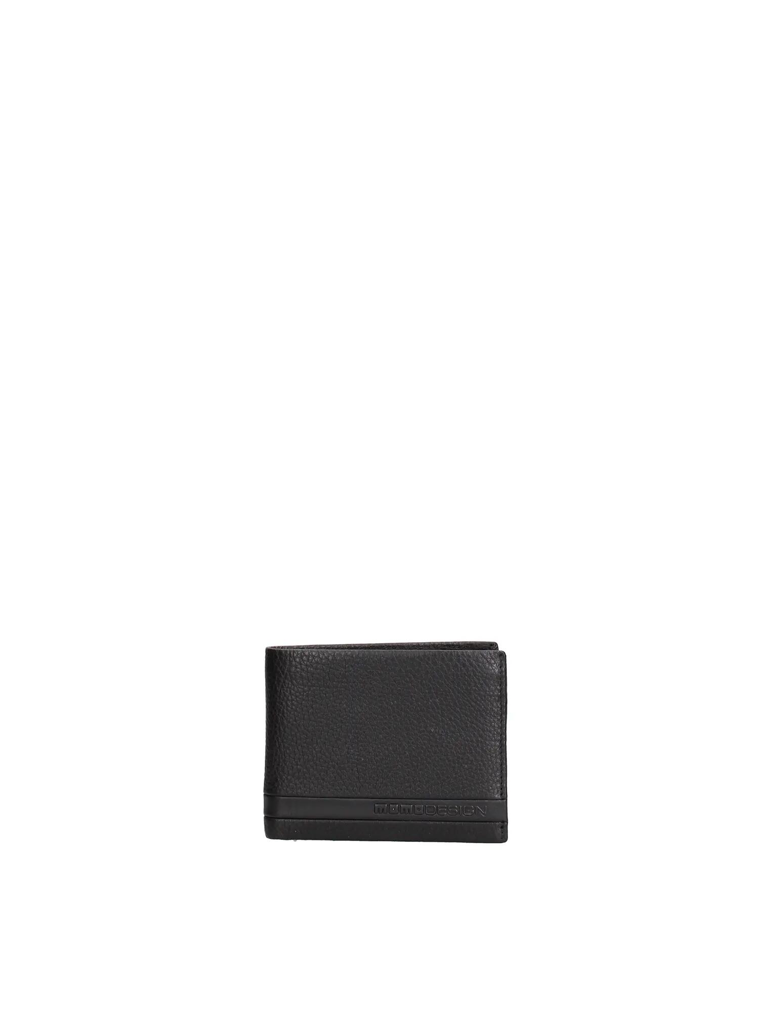 Portofel bărbat Momo Design piele naturală negru - Erevan Prime minimalist