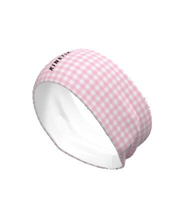 BANDEAU DE TRAIL RUNNING - HEADBAND VICHY PINK