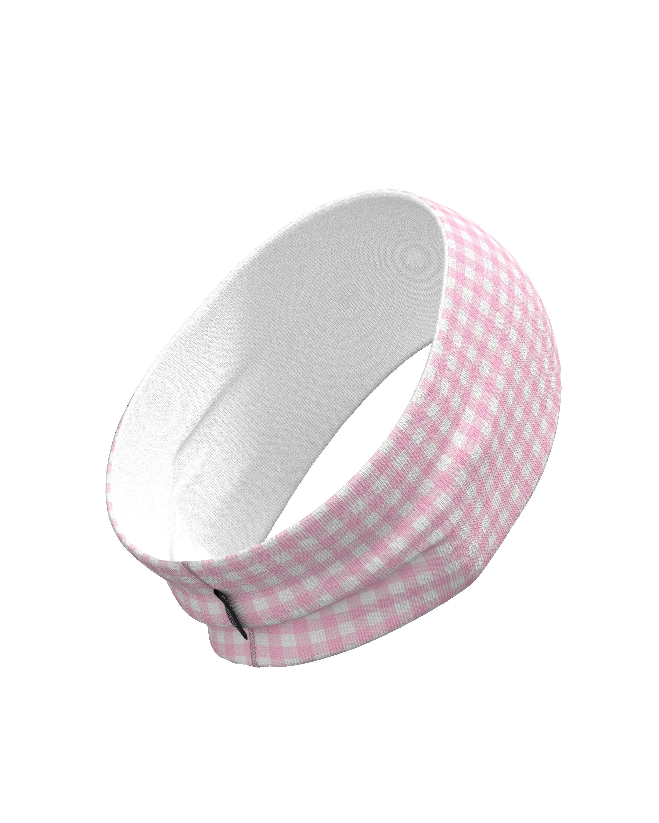 BANDEAU DE TRAIL RUNNING - HEADBAND VICHY PINK 6/6