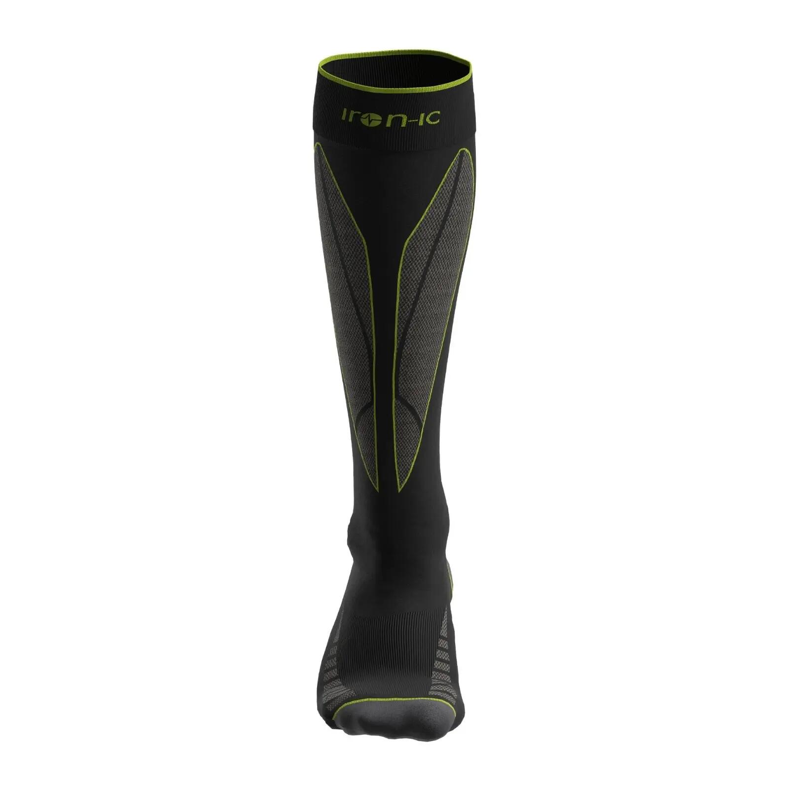 Chaussettes de ski adulte laine mérinos grand froid -25°C à 5°C Flame 4/4