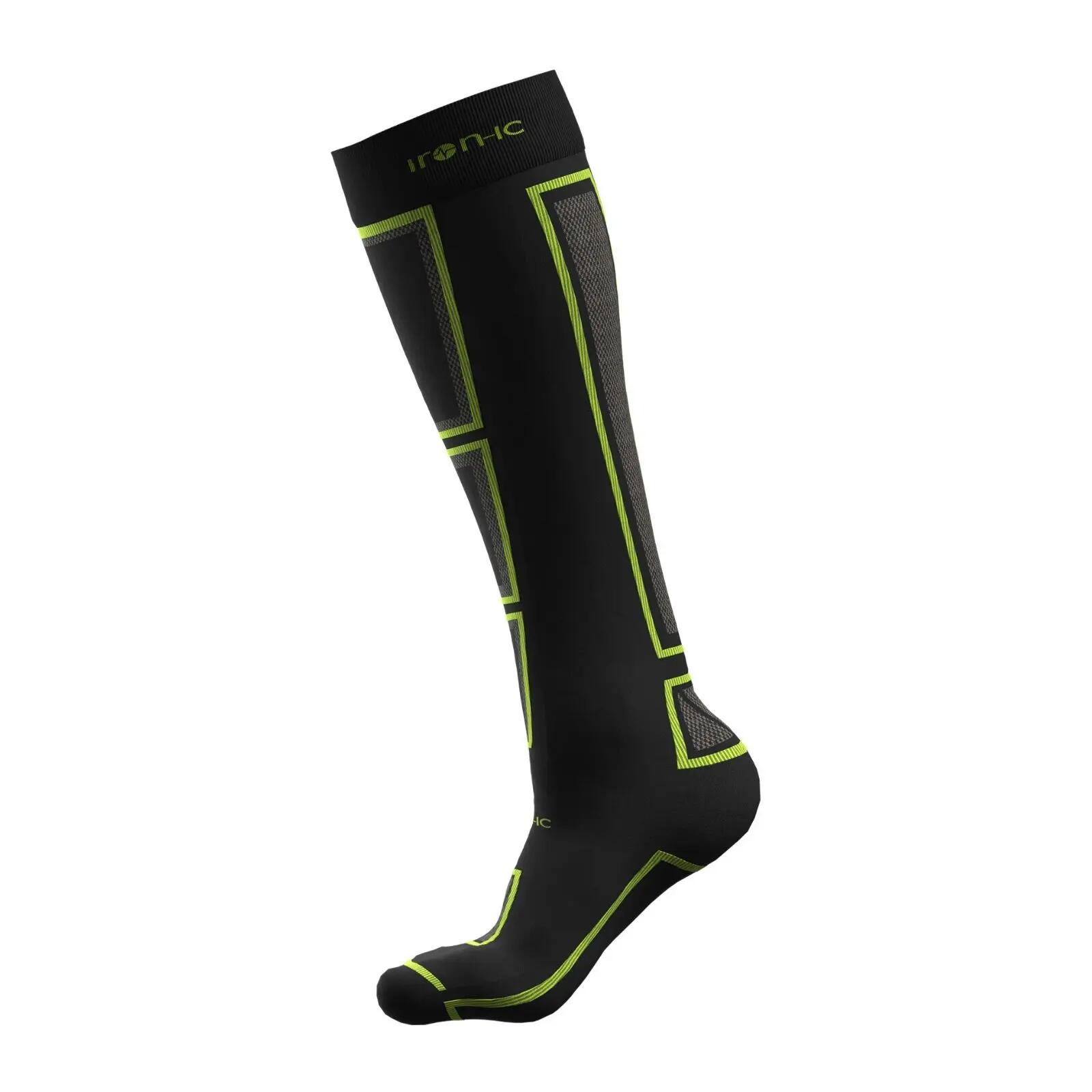 Chaussettes de ski adulte laine mérinos -15°C à 10°C Start Merino Warm 2/4