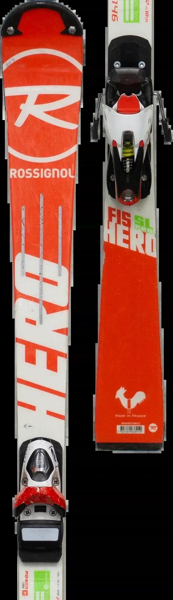Használt gyereksíléc kötéssel - Rossignol Hero SL PRO FIS 146cm 3/5