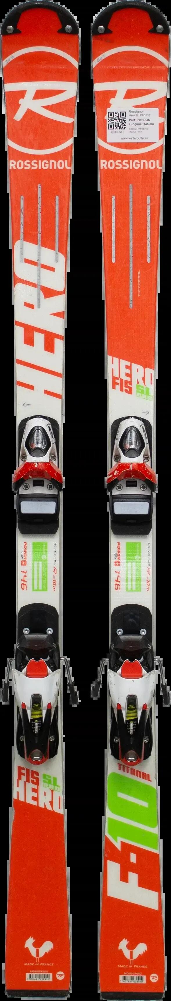 Használt gyereksíléc kötéssel - Rossignol Hero SL PRO FIS 146cm 2/5