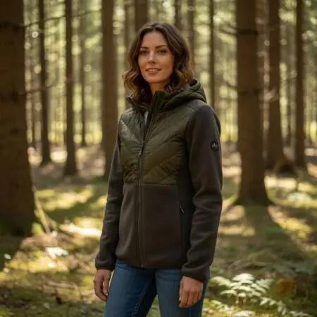 Damen - fleece-softshell-jacke frida ltx - braun 2/5