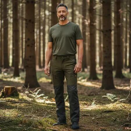 Herren - Outdoorhose - wetterfest, fleecegefüttert - Active Hunt PRO LTX - oliv 2/5