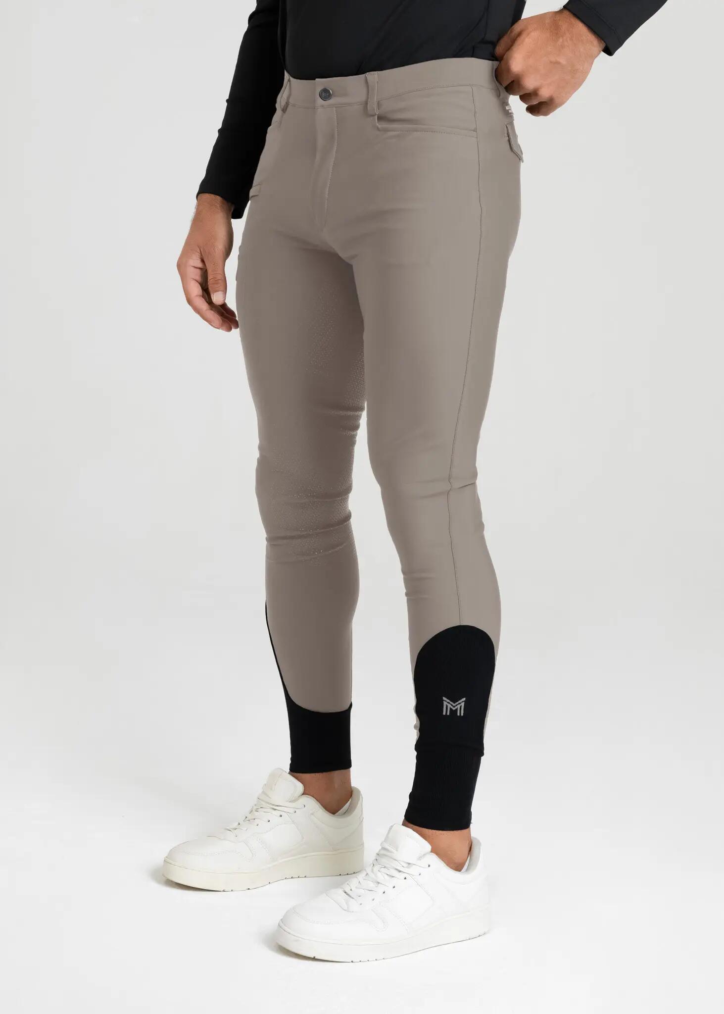 Pantalón Hombre Equitación Maximilian Motion Full Grip Topo 4/8