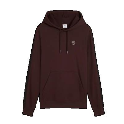 Gebreide hoodie met geborduurd badge puma