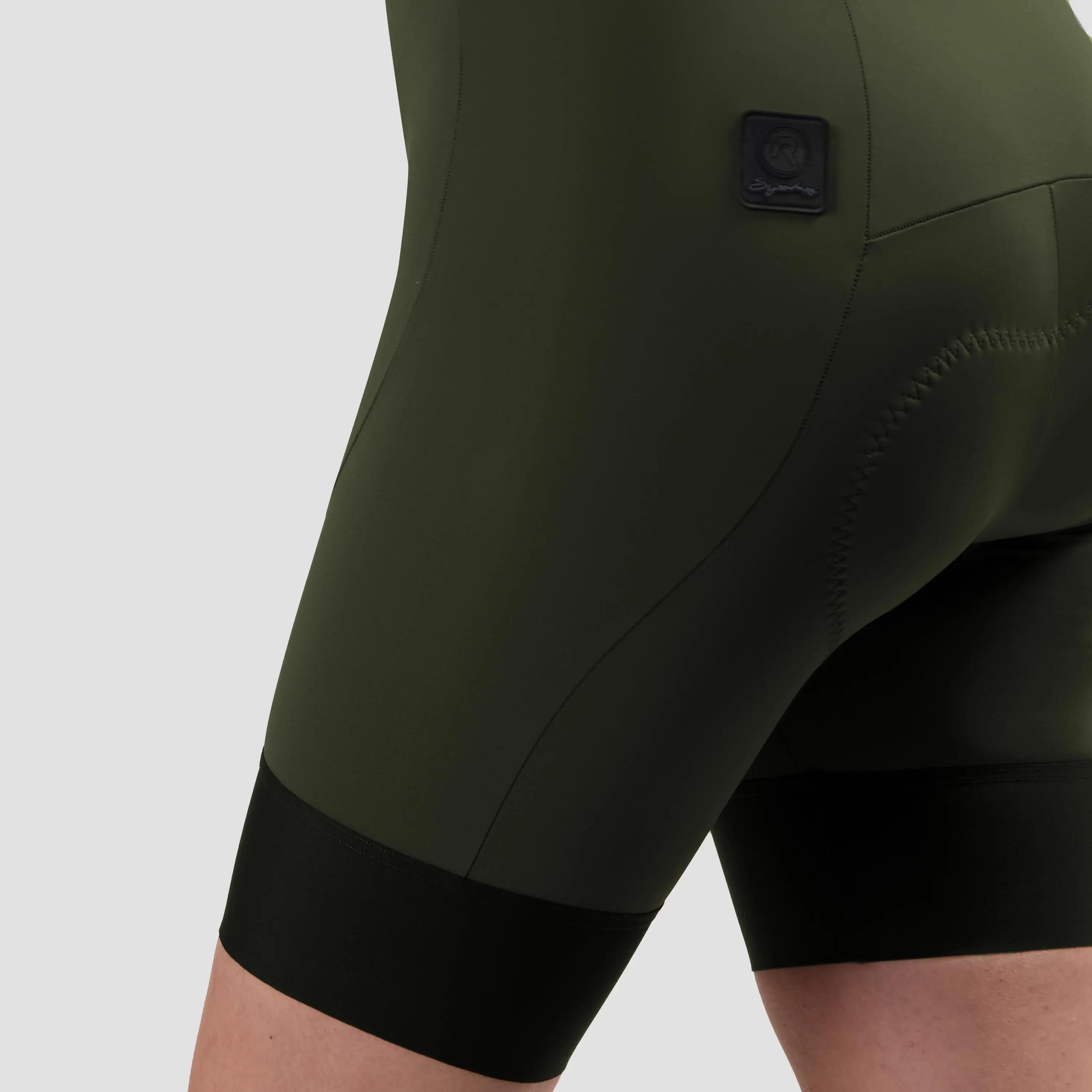 Calças curtas de ciclismo - Com suspensórios Mulher Signature 6/8