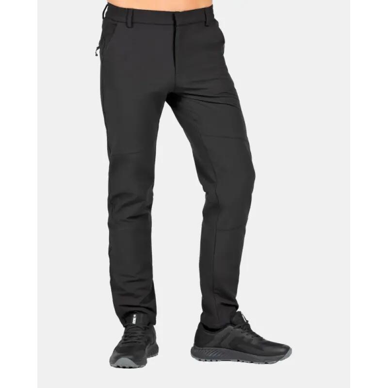Pantalón trekking hombre, impermeable, BORNEO negro 5/5