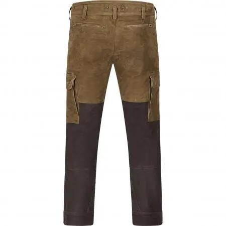 Herren - Jagd - Lederhose - robust, funktional, 8 Taschen - Arne - braun/oliv 5/5