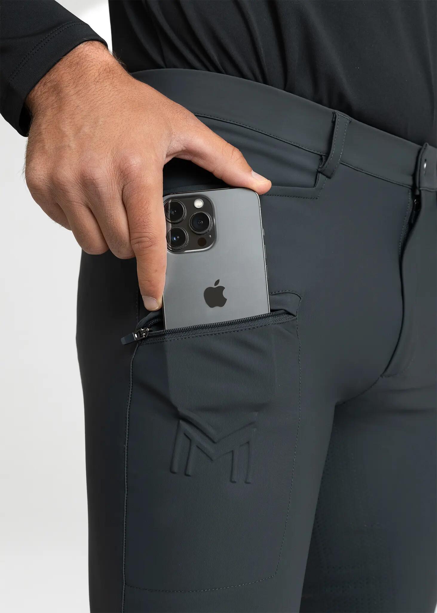 Pantalón Hombre Equitación Maximilian Motion Full Grip Vulcan 6/8