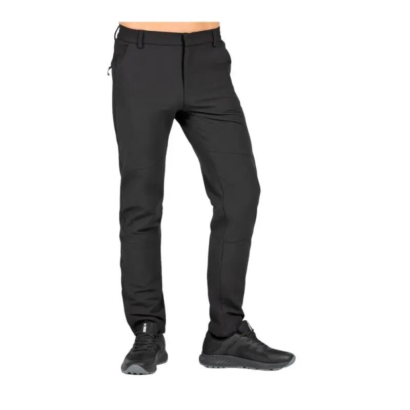Pantalón trekking hombre, impermeable, BORNEO negro 2/5
