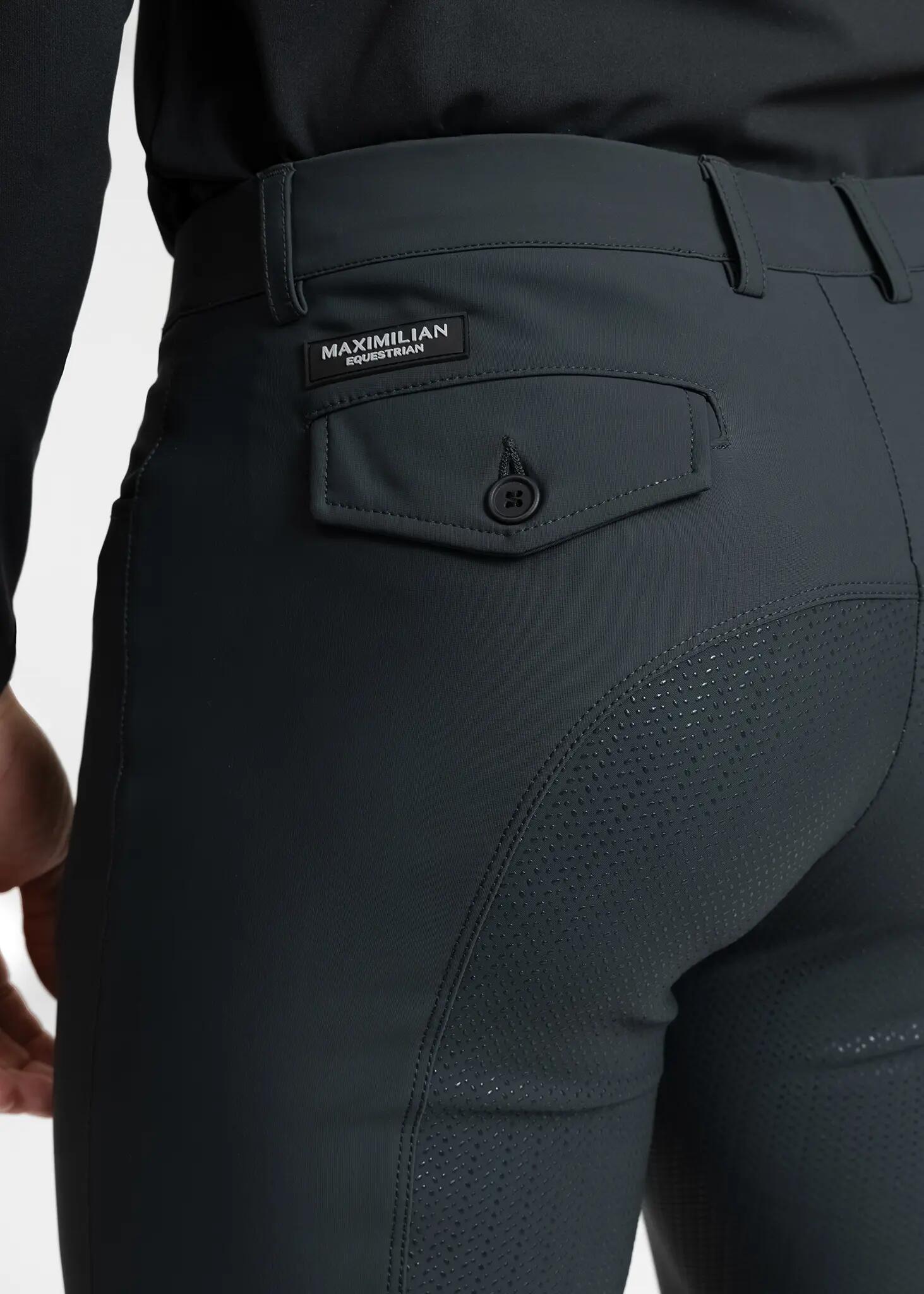 Pantalón Hombre Equitación Maximilian Motion Full Grip Vulcan 5/8