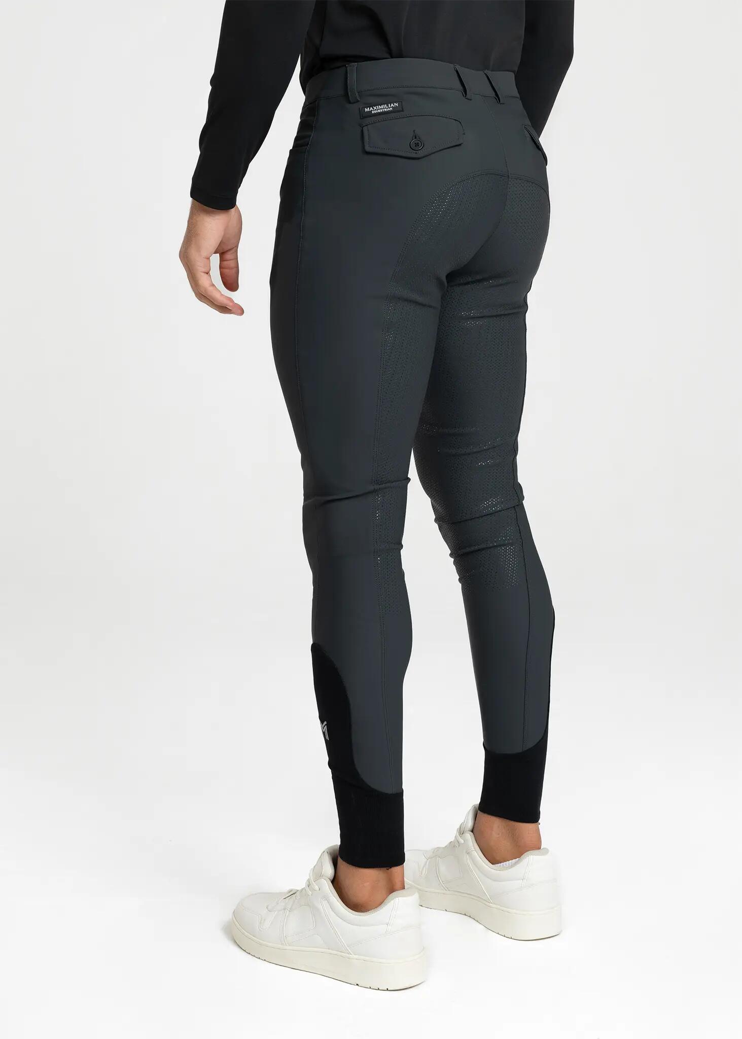 Pantalón Hombre Equitación Maximilian Motion Full Grip Vulcan 3/8