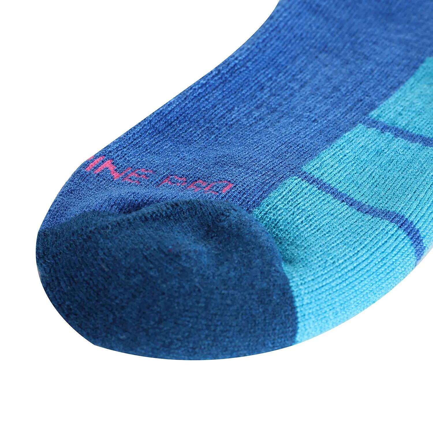Calcetines altos de lana merina MEDE unisex ALPINE PRO Azul 2/3