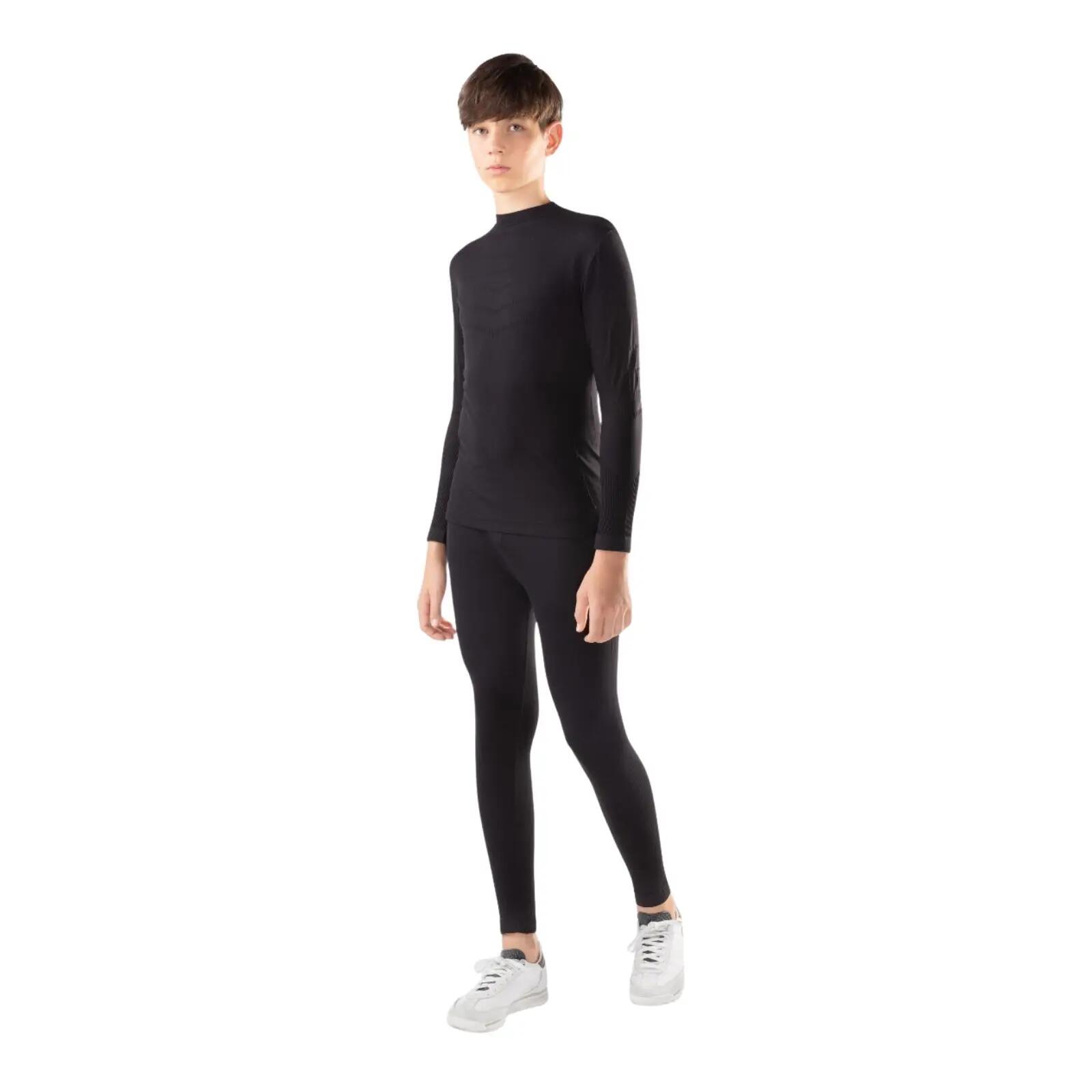 Ensemble sous-couche thermique enfant t-shirt col montant legging Thermo Light 3/4