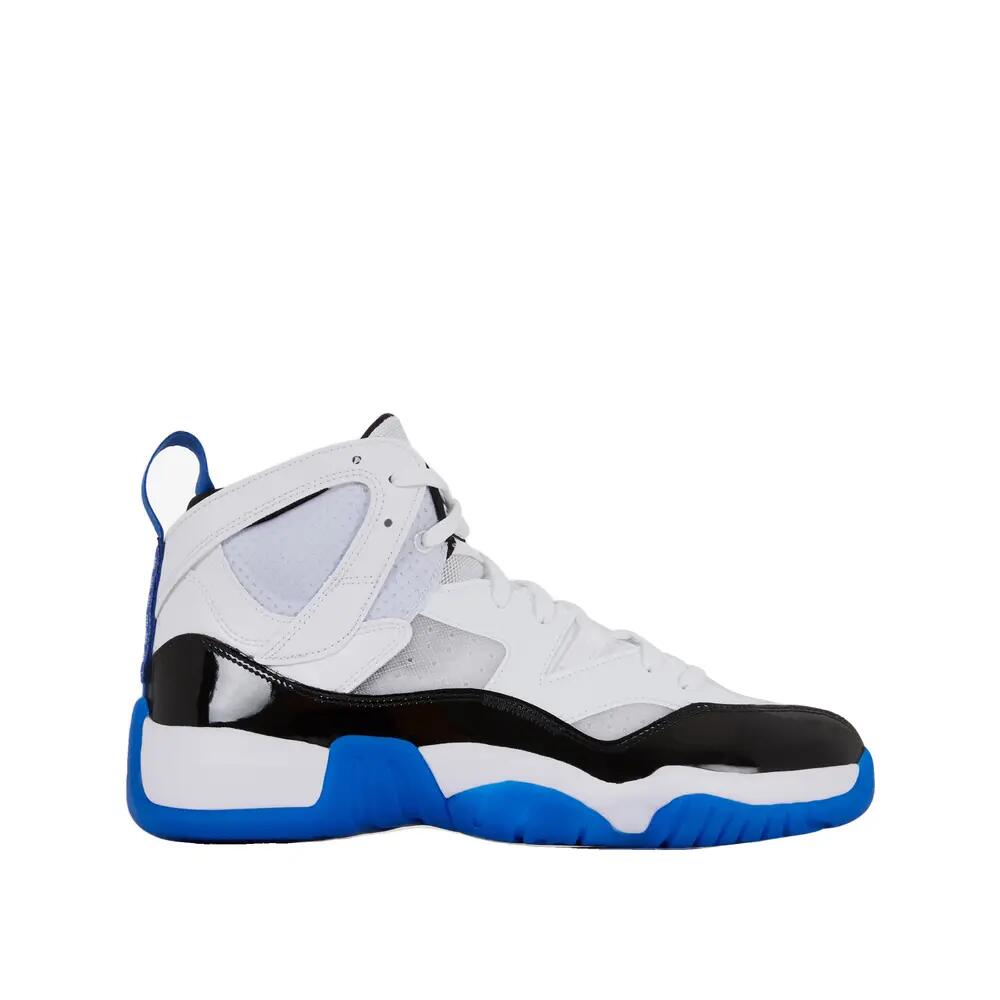 Zapatillas de baloncesto Nike Jumpman Two Trey Blanc/Bleu/Noir 1/8