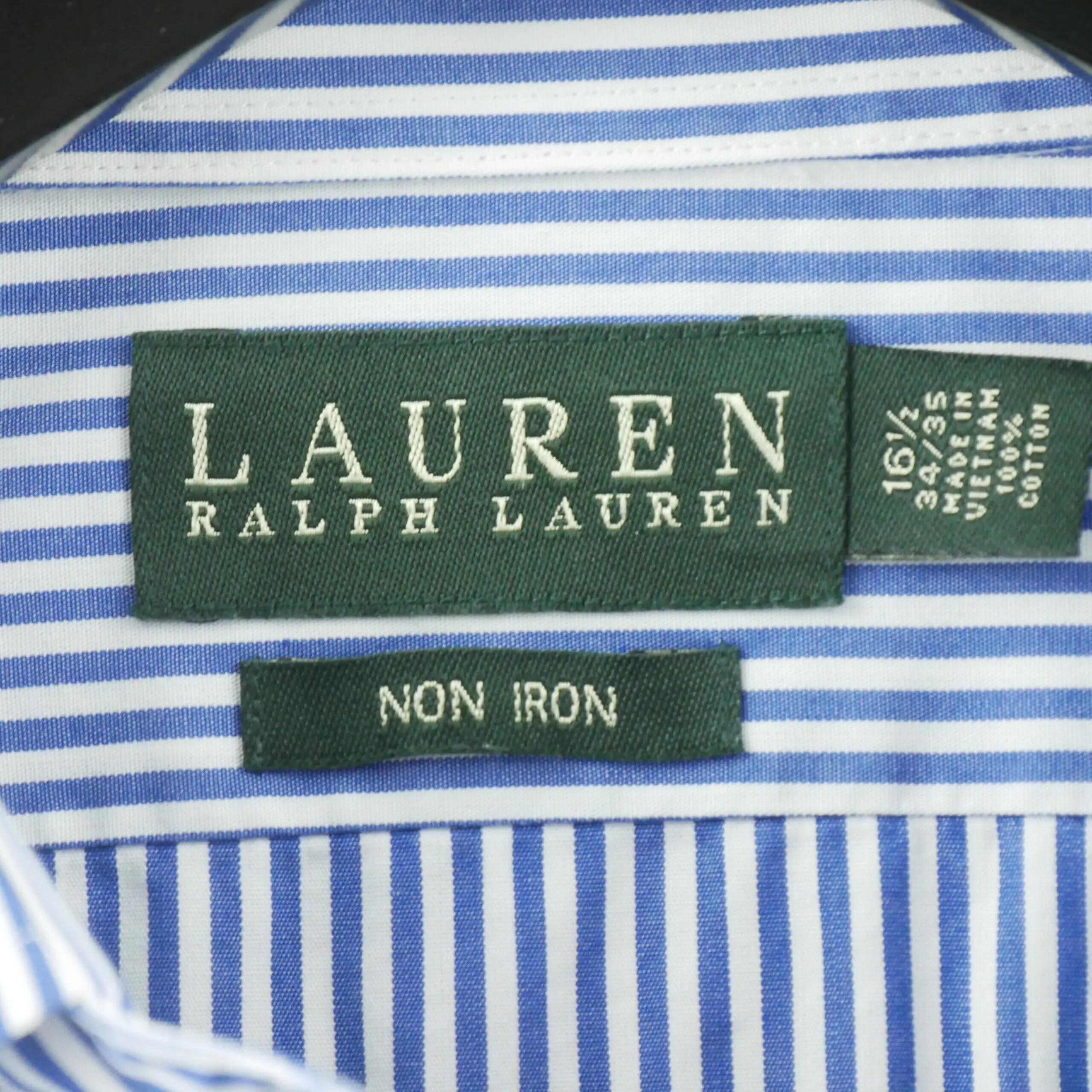 Tweedehands - Classiek damesblouse met blauwe strepen - Als nieuw 5/6