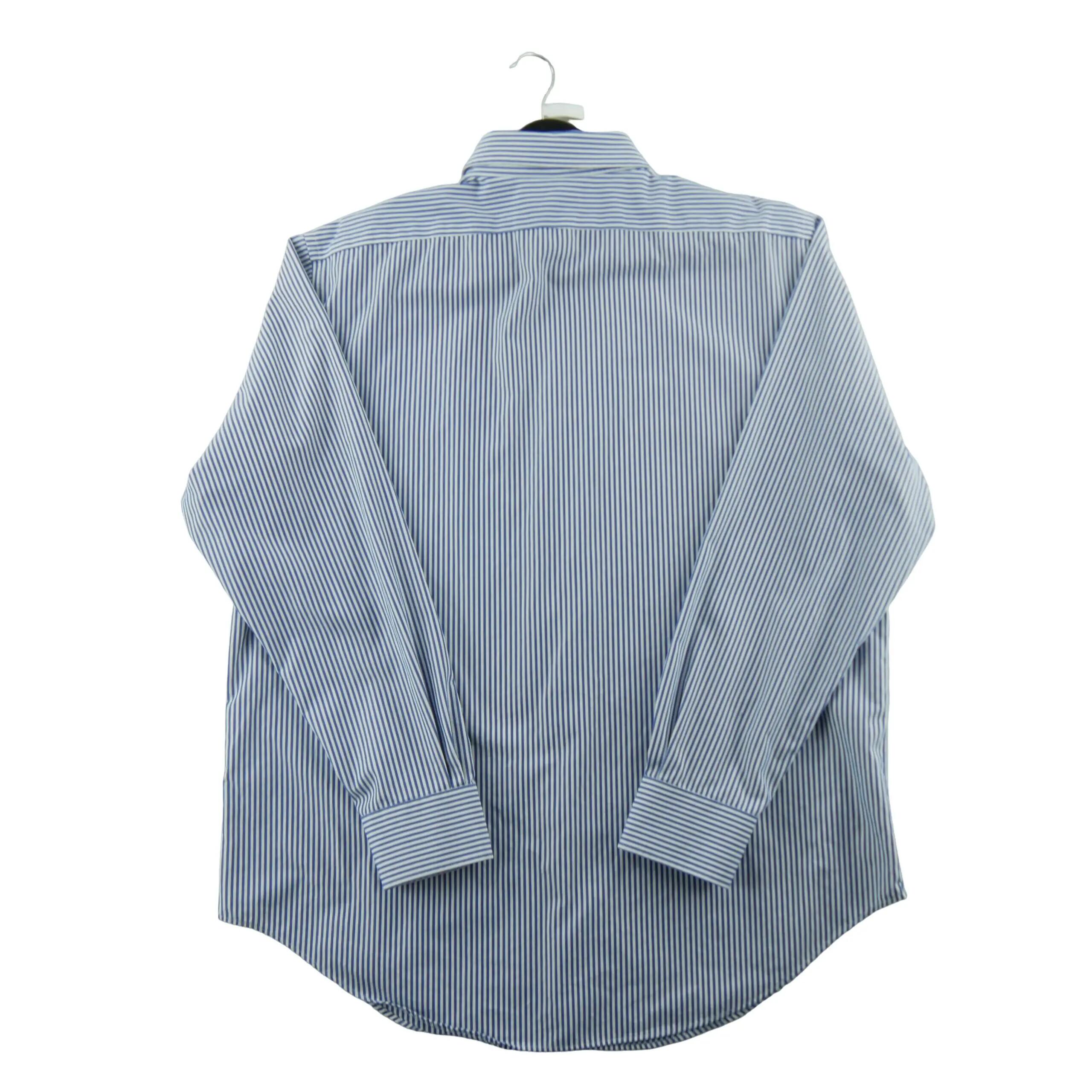 Tweedehands - Classiek damesblouse met blauwe strepen - Als nieuw 2/6