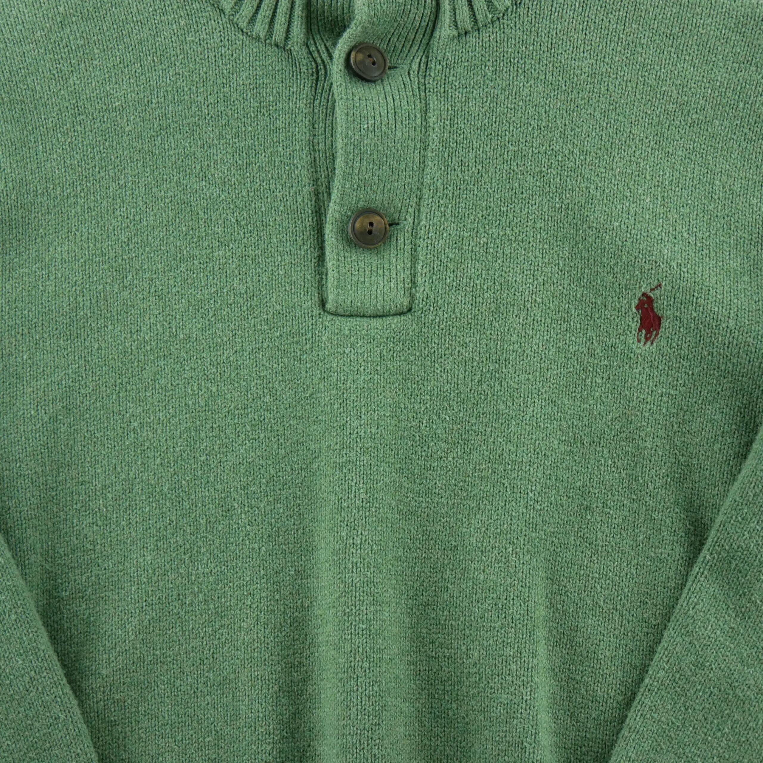 Seconde vie - Pull Homme Pull col montant 3 boutons - Excellent 3/6