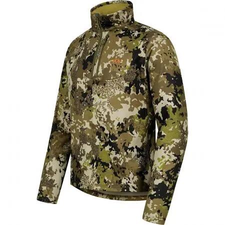 Herren - Midlayer-Pullover - Halfzip, 4-Wege-Stretch - Drain - Camouflage 4/5