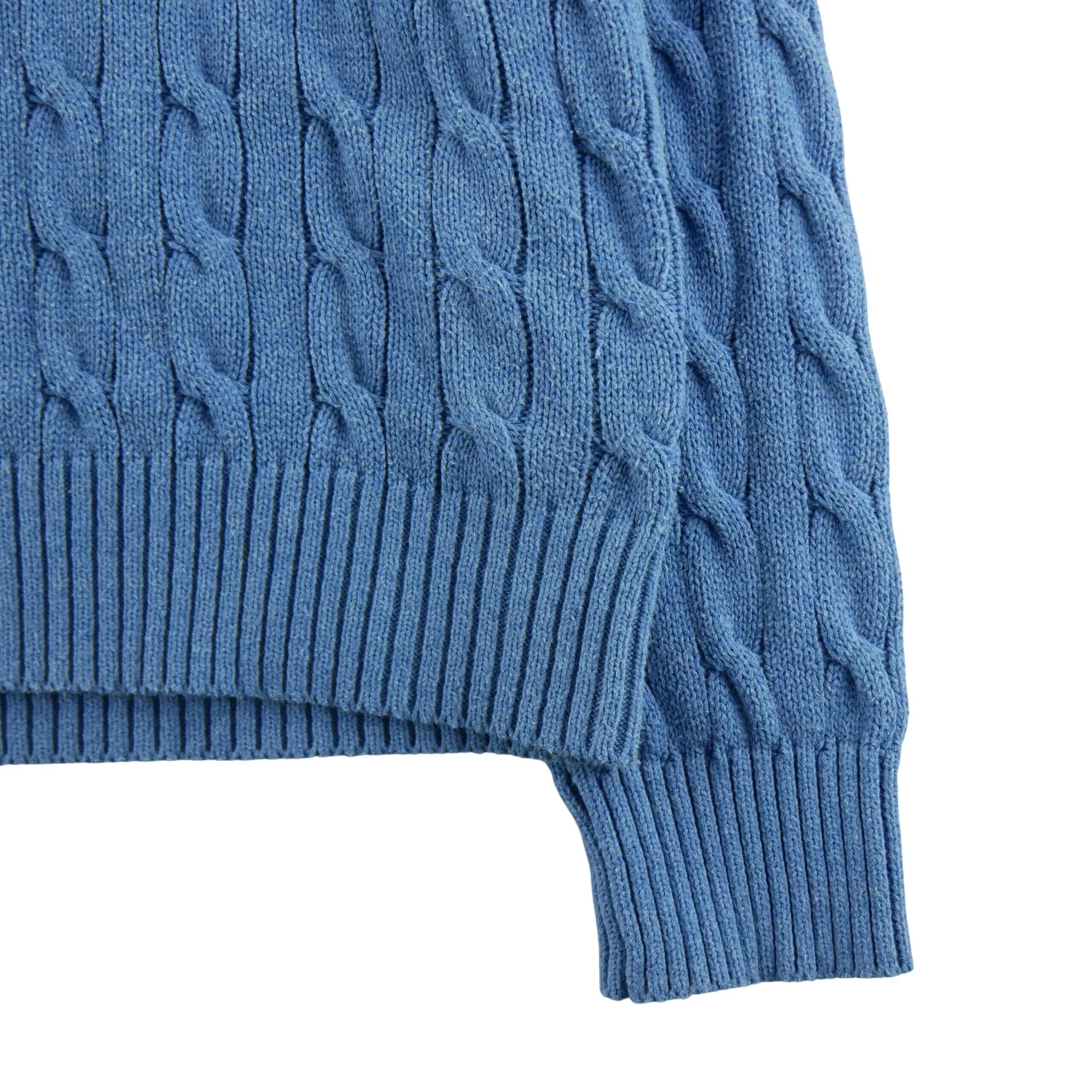 Seconde vie - Pull Homme Maille torsadée 100% coton - Excellent 4/6