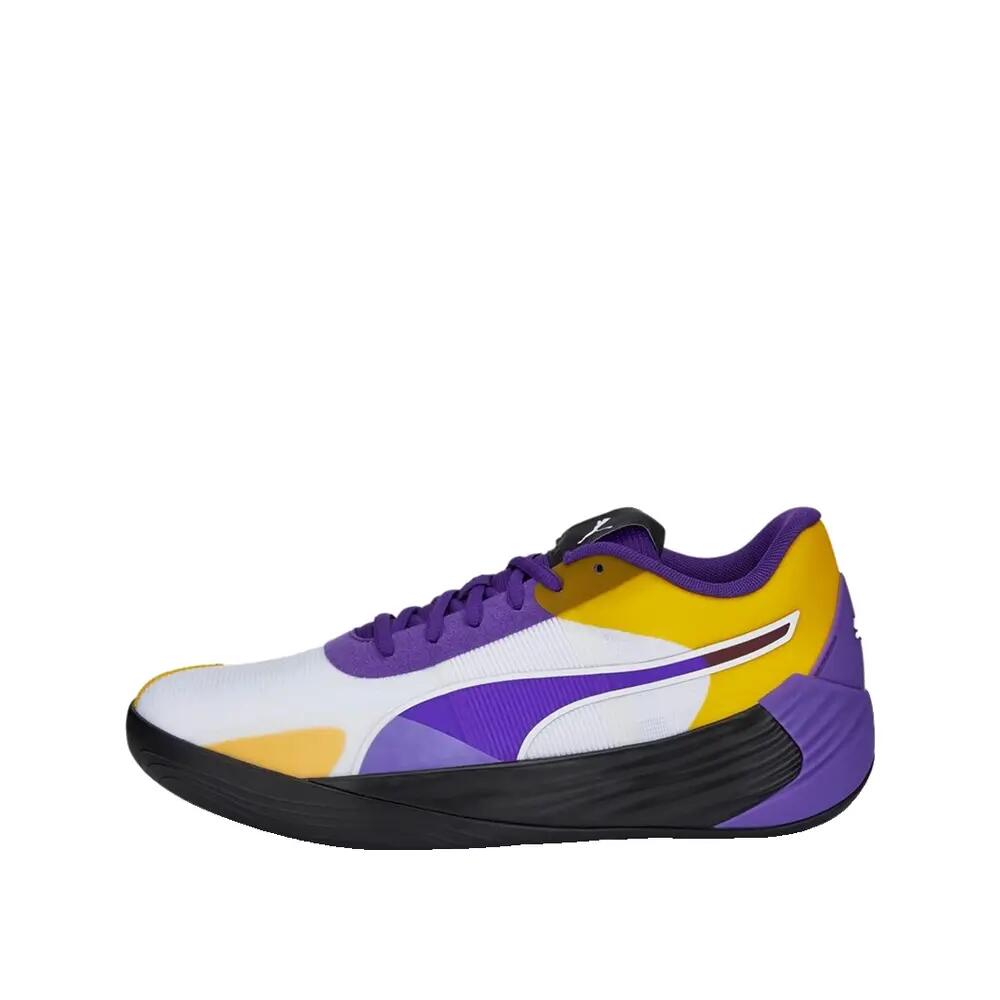 PUMA Fusion Nitro Team Basketball Shoes Yellow/Purple
