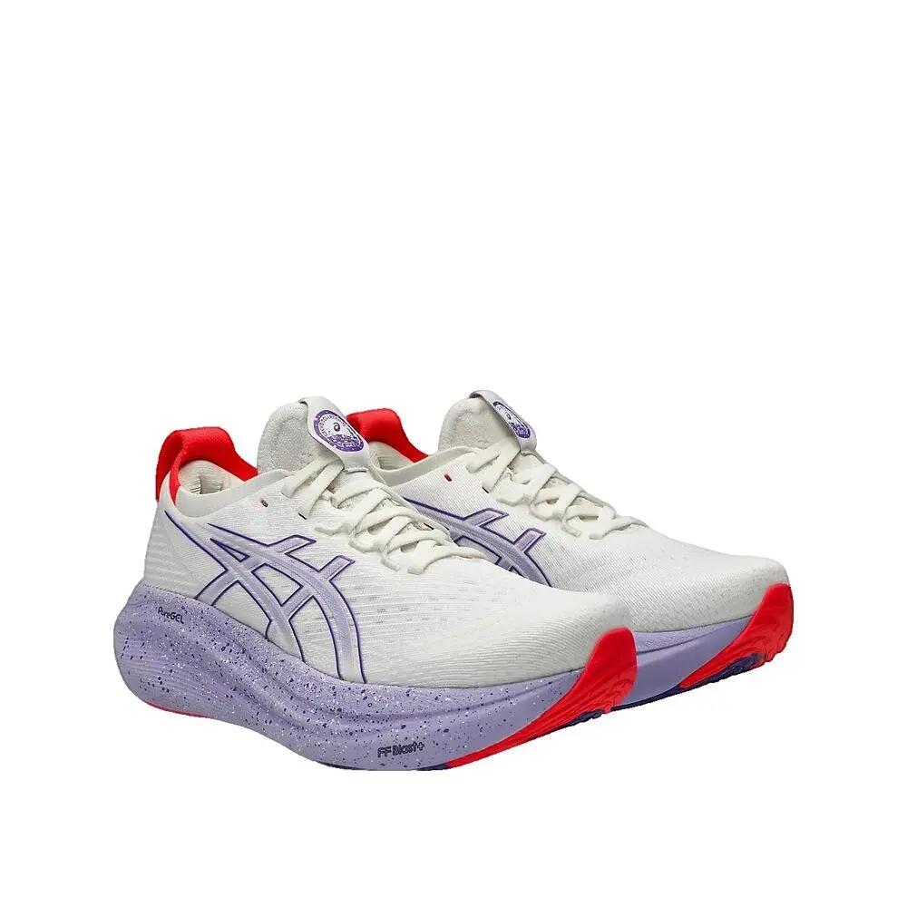 ASICS Gel-Nimbus 27 Tokyo Cream/Edo Purple Running Shoes