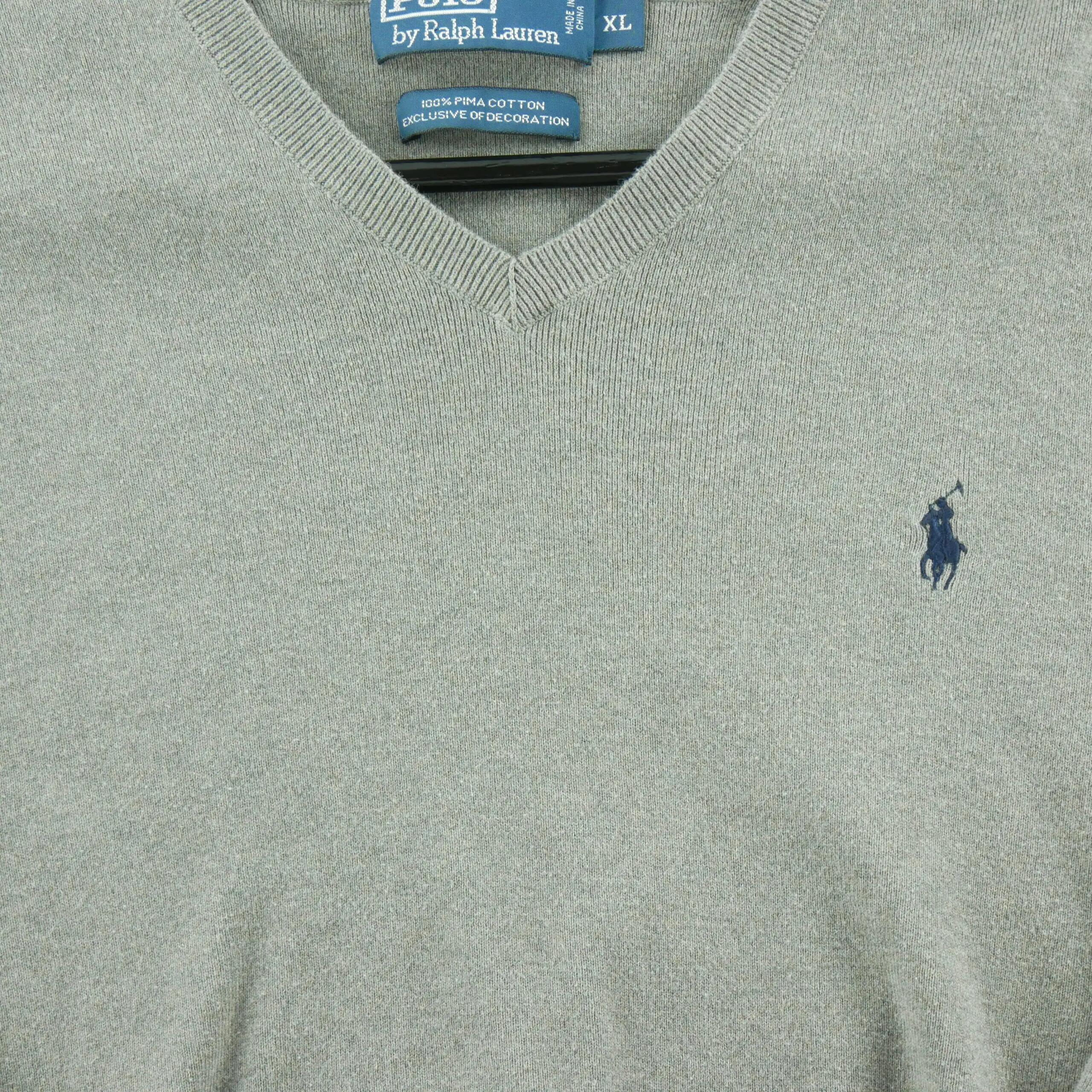 Refurbished - Herrenpullover Pima Cotton V-Neck Sweater - Wie neu 3/5