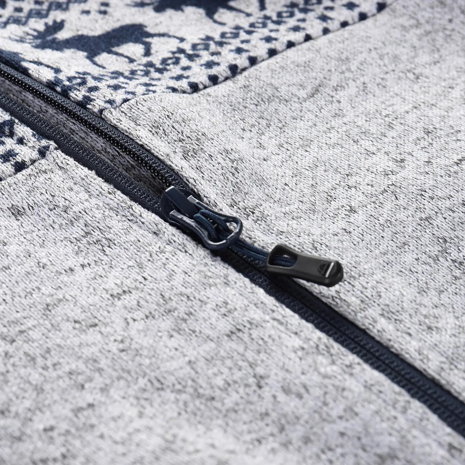 Sudadera polar con capucha NORES hombre ALPINE PRO Gris claro 10/15