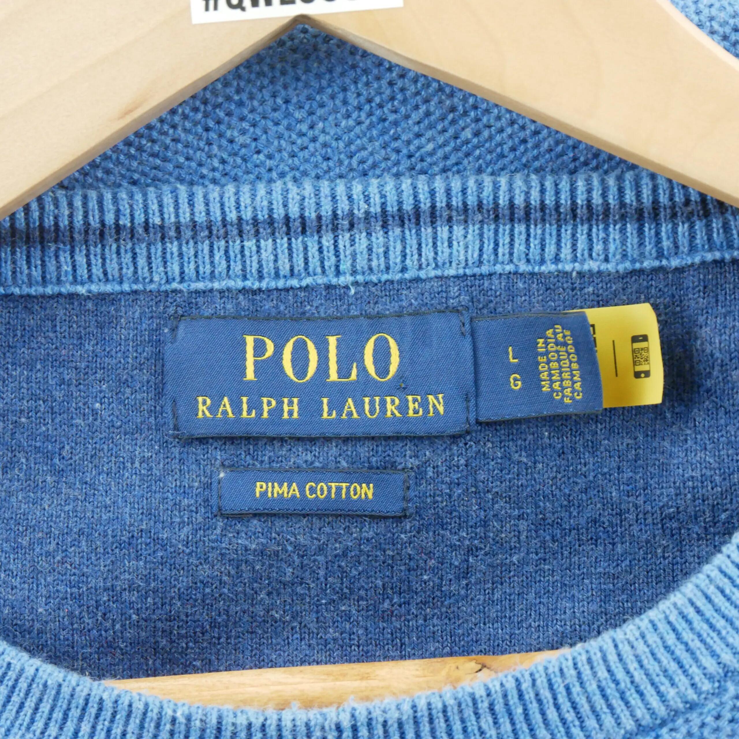 Segunda vida - Pulôver Masculino Pima Cotton Pony bordado - Como novo 5/6