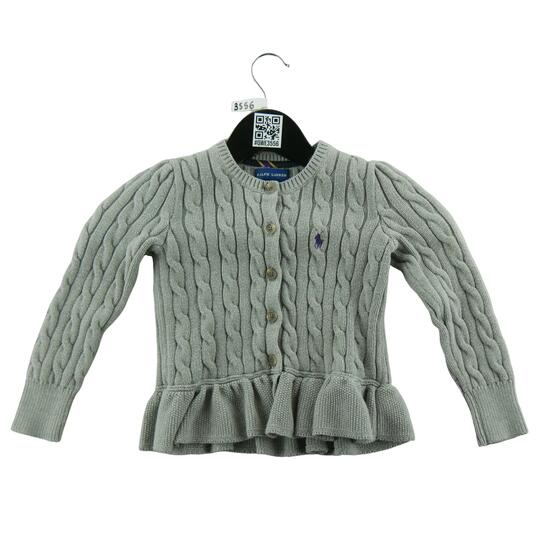 Seconde vie - Gilets Fille Maille torsadée Gris - Excellent