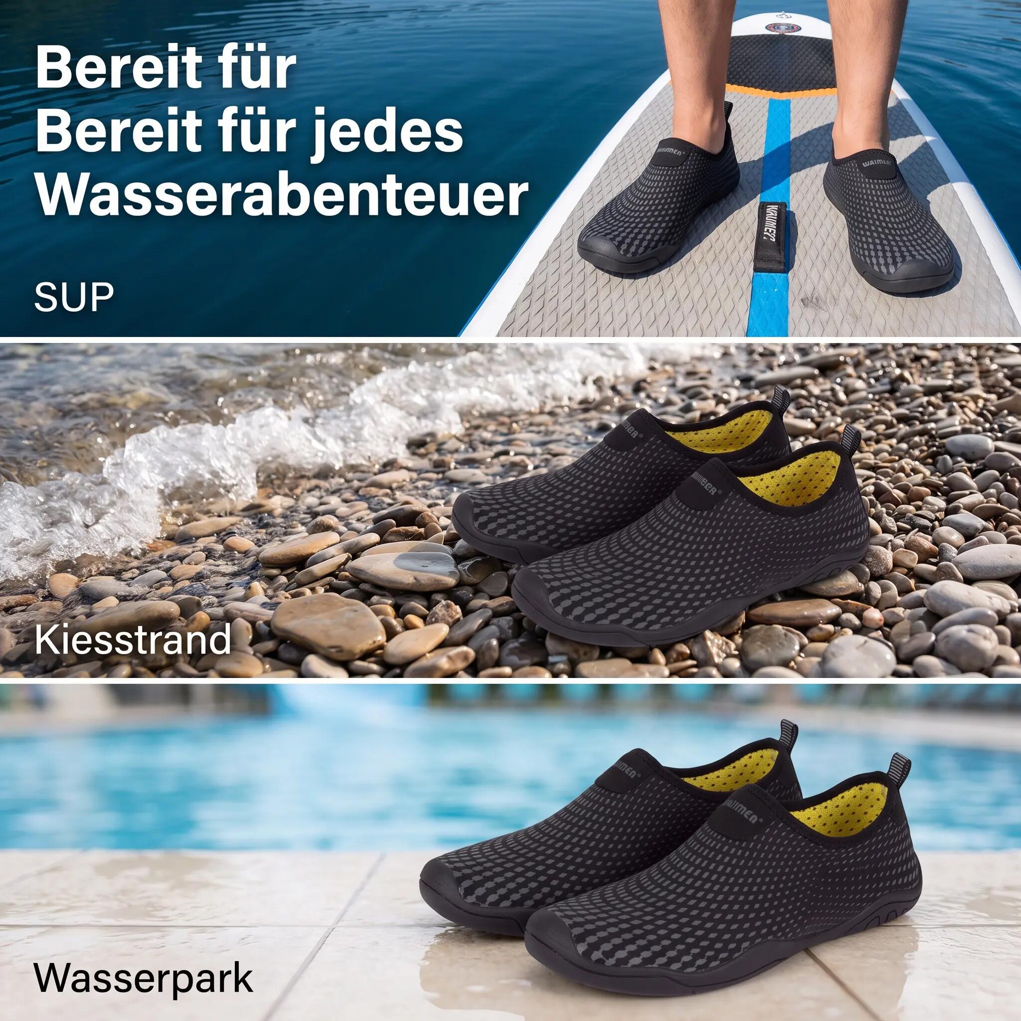 Wasserschuhe Strandschuhe Aquaschuhe Badeschuhe Stand up Paddle 39 3/7