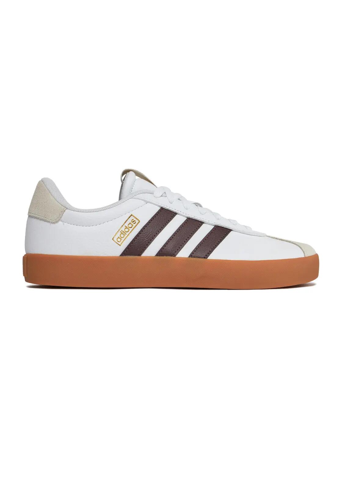 Adidas VL Court 3.0 Witte Schoenen 3/4