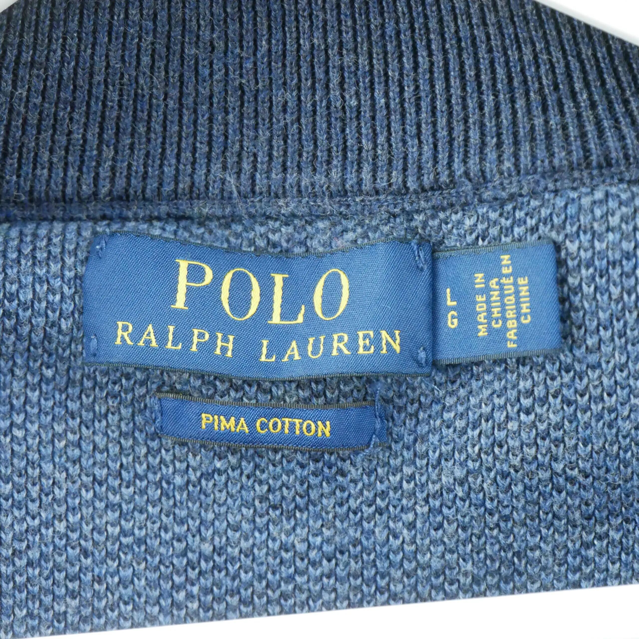 Seconde vie - Pull Homme Pima Cotton quart-zip - Excellent 6/8