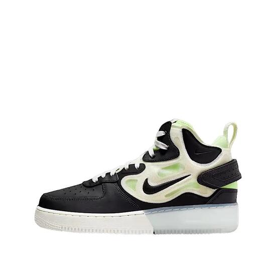 Zapatos Nike Air Force 1 Mid React Negro/Verde/Blanco
