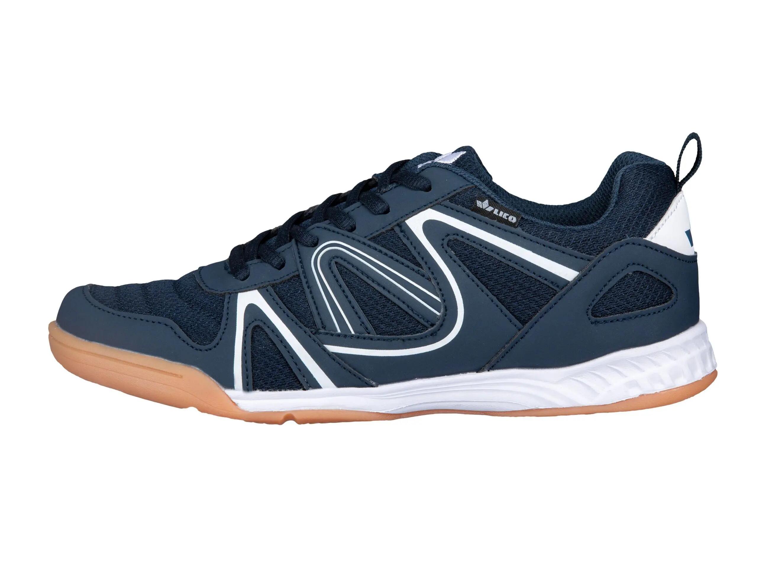 Chaussure LICO Fit Indoor Hommes nylon bleu, lacets, semelle amovible 2/6