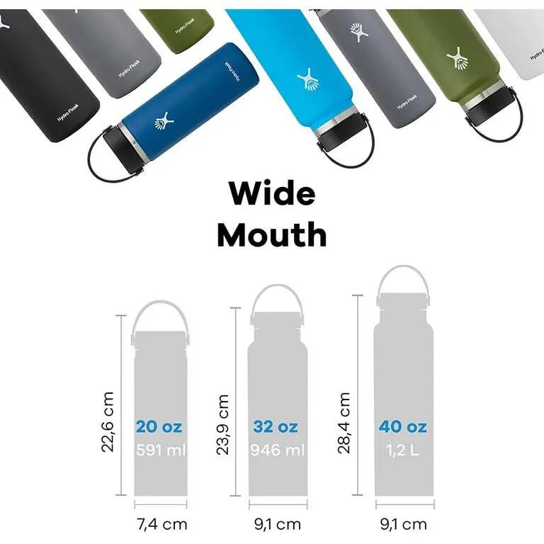 Bouteille d'eau isotherme en acier inoxydable sous vide - Large ouverture de 5 c 4/5